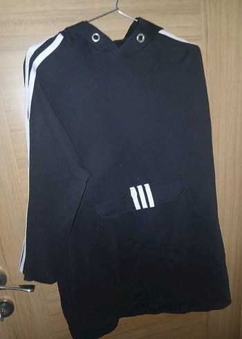 Siyah uzun swaet  ceplı - Görsel 2