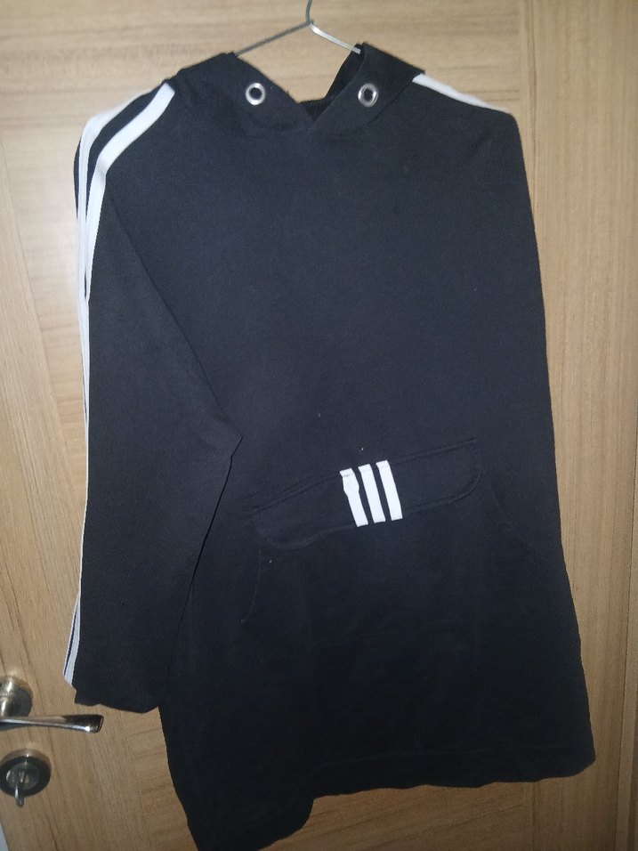 Siyah uzun swaet  ceplı - Görsel 2