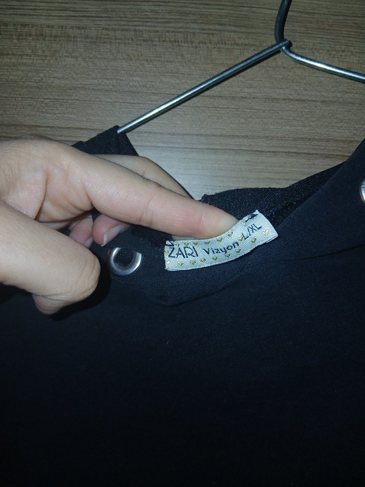 Siyah uzun swaet  ceplı - Görsel 4