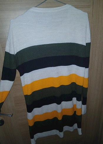 Çizgili Uzun Kollu Kadın Triko - Görsel 2