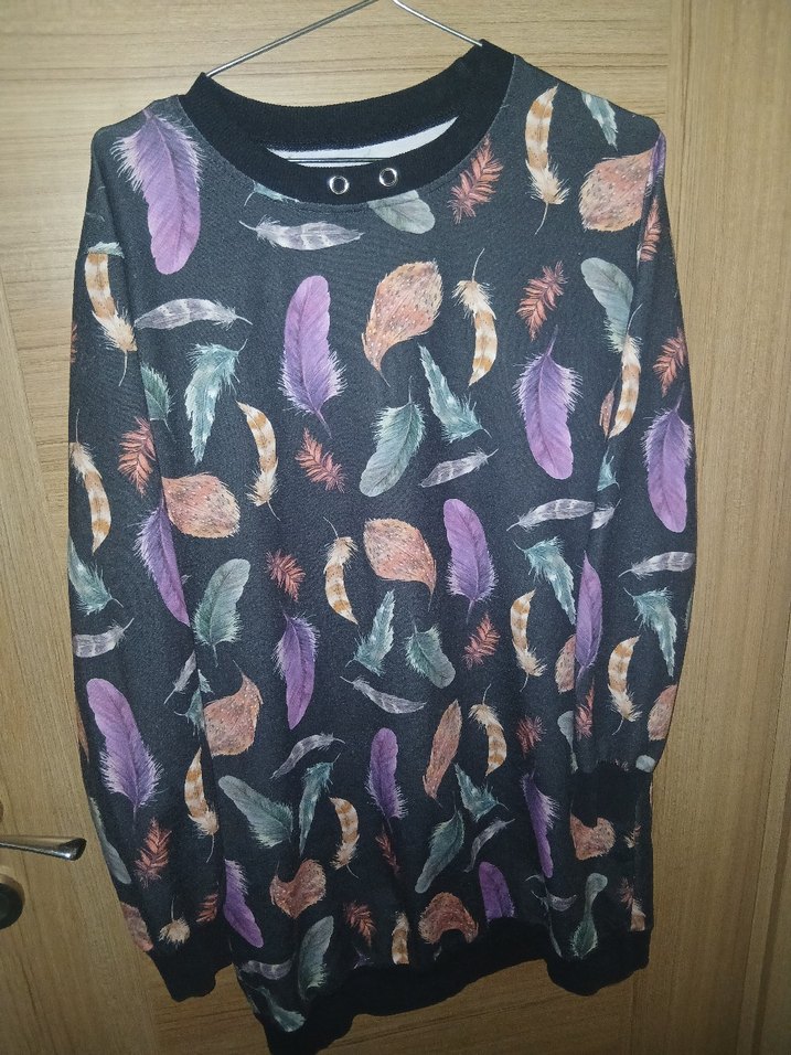 Bohem Çok Renkli Baskılı Hamile Kazak - Görsel 2