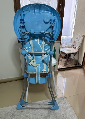 Pastel Mavi Bebek Mama Sandalyesi - Görsel 5