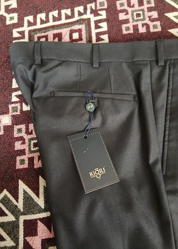 Siyah Erkek Kemerli Regular Fit Kumaş Pantolon - Görsel 3