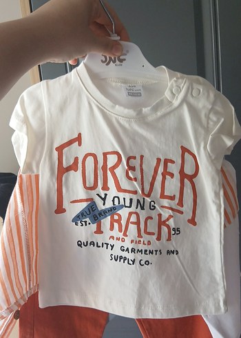 Pamuklu Uzun Kollu Erkek Bebek Sokak Stili Takım - Görsel 3