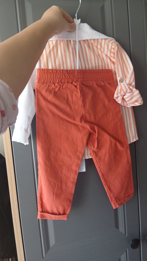 Pamuklu Uzun Kollu Erkek Bebek Sokak Stili Takım - Görsel 2