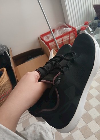 Kadın Siyah Spor Ayakkabı Velcro Bantlı - Görsel 4