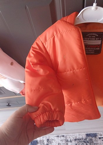 Turuncu Düğmeli Erkek Çocuk Ceketi - Görsel 3