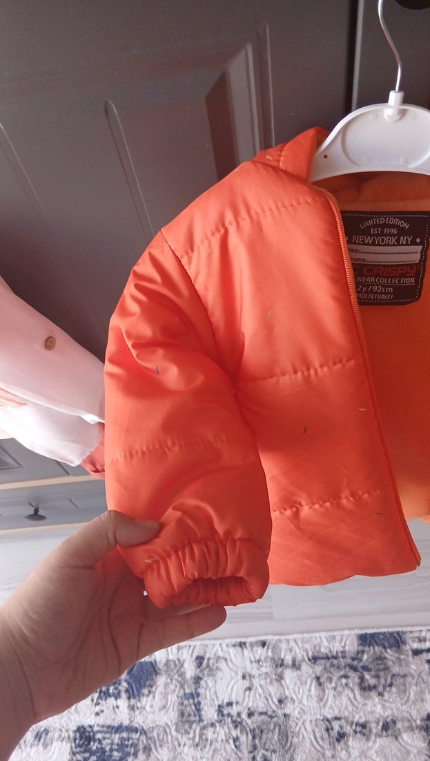 Turuncu Düğmeli Erkek Çocuk Ceketi - Görsel 3