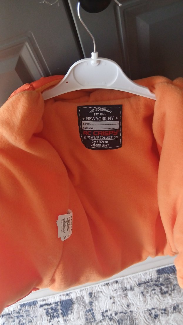 Turuncu Düğmeli Erkek Çocuk Ceketi - Görsel 4