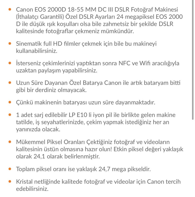 Canon Siyah Dijital Fotoğraf Makinesi - Görsel 4