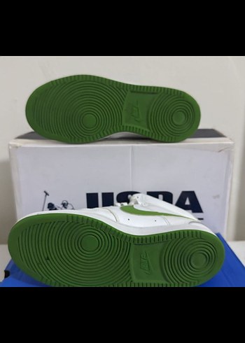 Nike Court Vision Mid Beyaz Yeşil Sneaker - Görsel 4