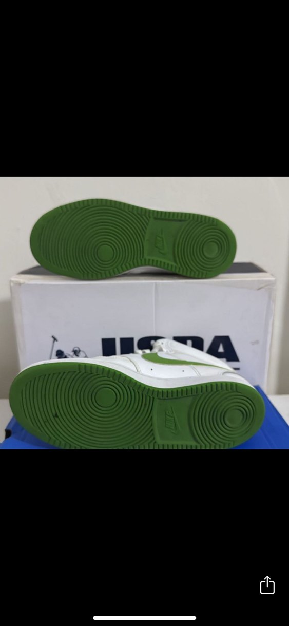 Nike Court Vision Mid Beyaz Yeşil Sneaker - Görsel 4