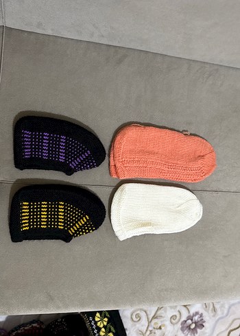 Renkli örgü patikler - Görsel 2