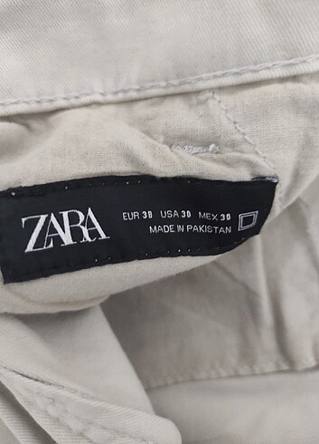 38 Beden camel Renk Zara pantolon