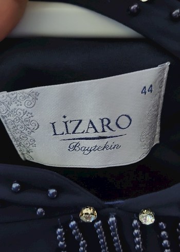 Uzun Lacivert Drapeli Gotik Kadın Abiye - Görsel 4