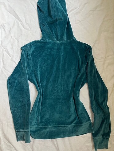 Juicy Couture Petrol mavisi kadife hırka