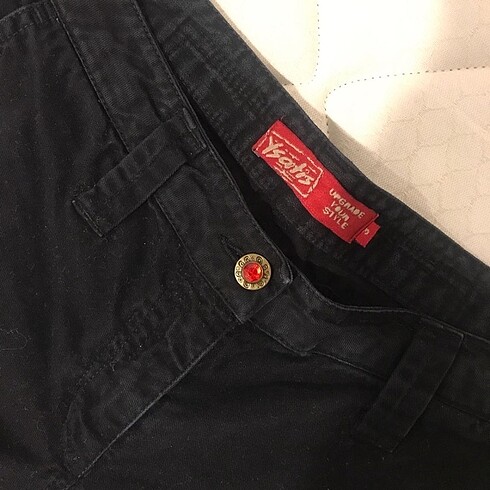 Y2K GOTİK DÜŞÜK BEL PANTOLON - Görsel 2