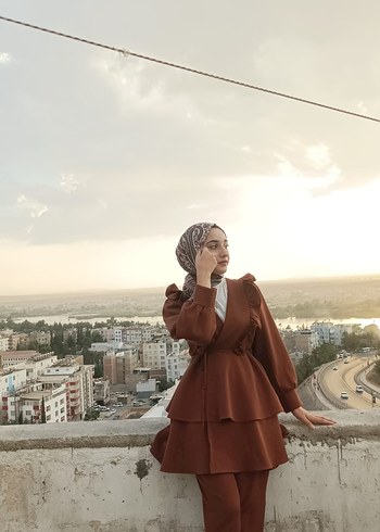 Drapeli Uzun Kol Bohem Kadın Elbise