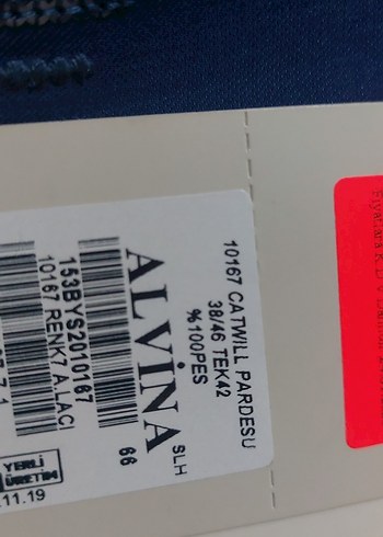 Uzun Mavi Nakışlı Kadın Kaban - Görsel 6