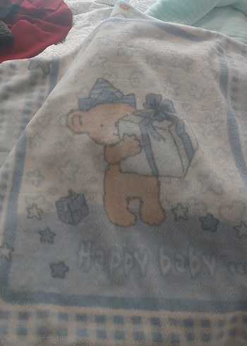 Mavi Pastel Desenli Çocuk Battaniyesi 2 adet - Görsel 2