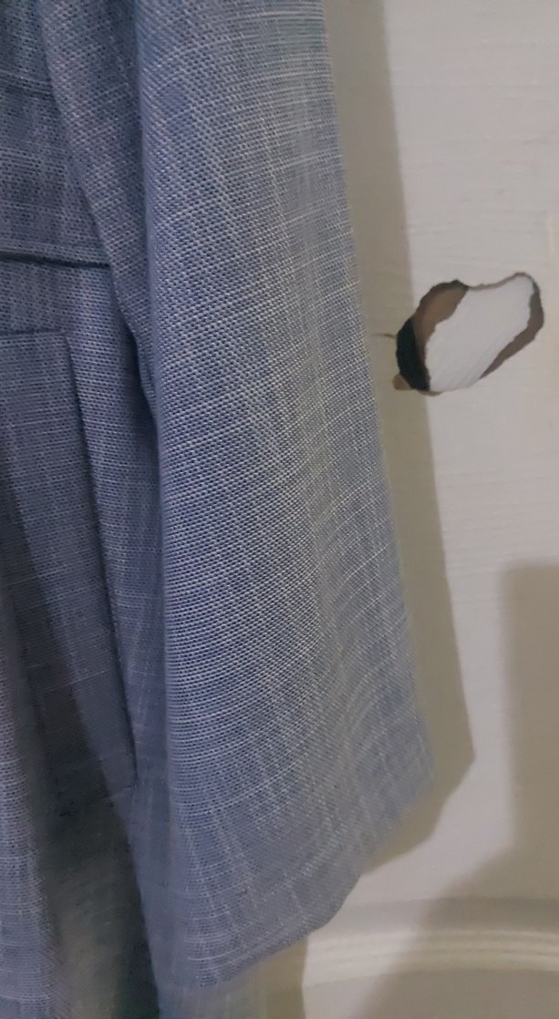 Gri Kemerli Uzun Keten Kadın Kaban Sıfırdır - Görsel 2