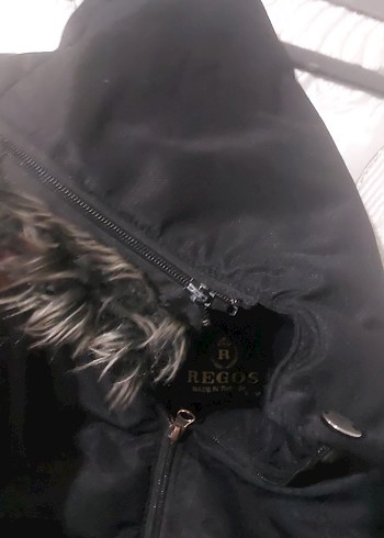 Erkek Çocuk Siyah Kürklü Slim Mont - Görsel 4