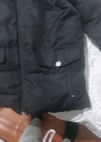 Erkek Çocuk Siyah Kürklü Slim Mont - Görsel 2