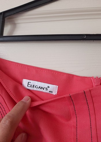 Pembe / Fuşya Pilili Uzun Kadın Etek - Görsel 3