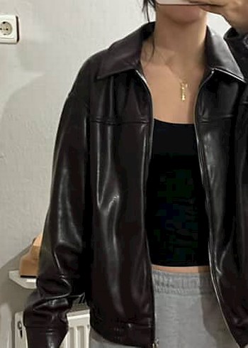 Bershka Bershka deri ceket