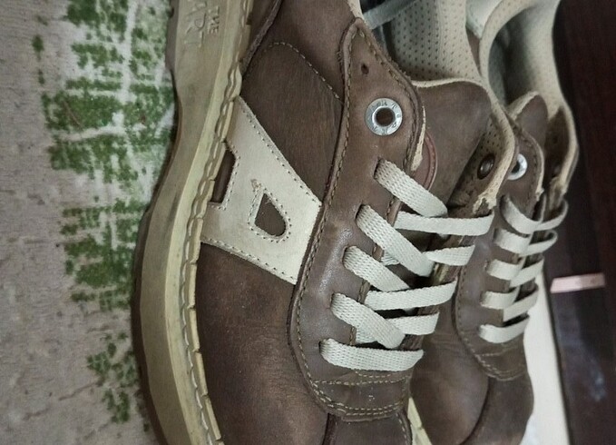 37 Beden kahverengi Renk Amerikan vintage bot 