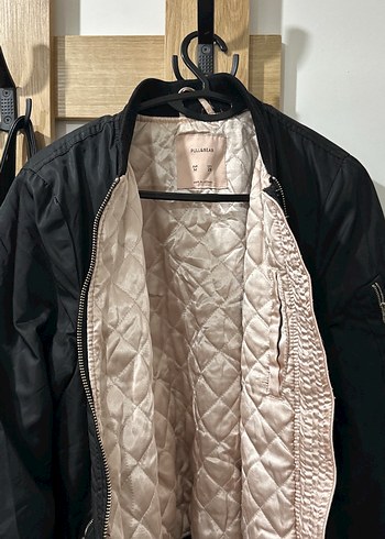 Pull and bear bomber siyah ceket - Görsel 5