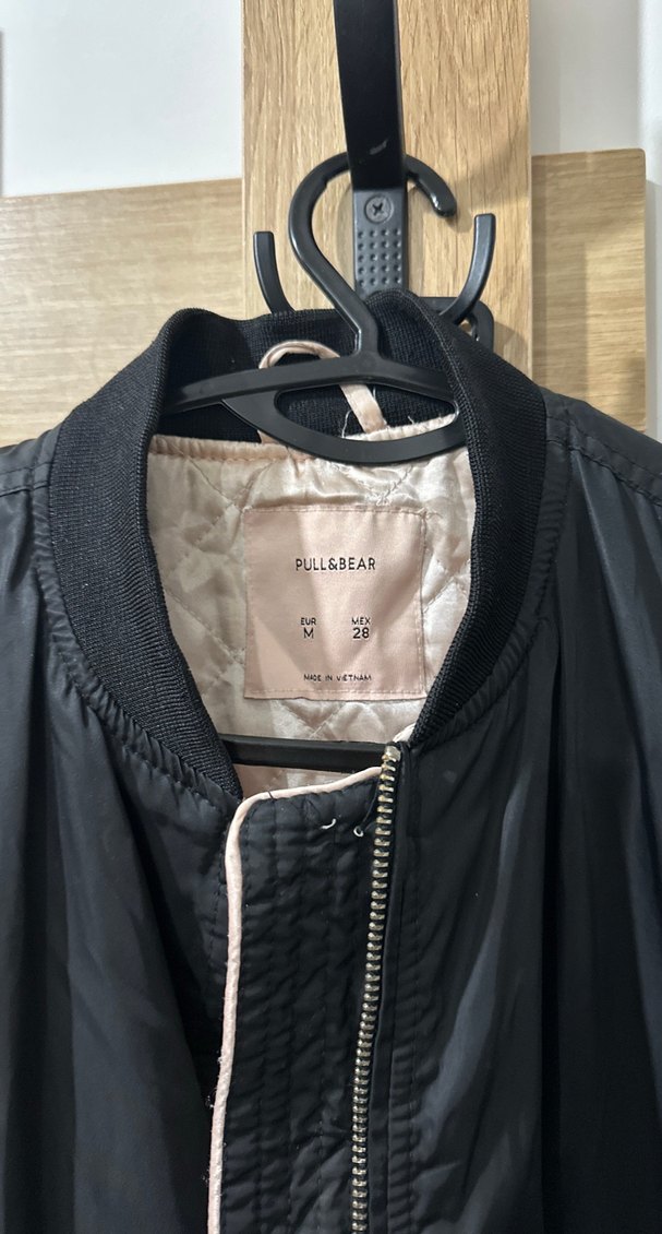 Pull and bear bomber siyah ceket - Görsel 2