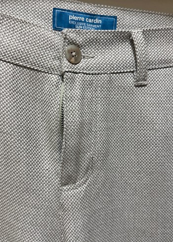 Pierre Cardin Gri Düğmeli Erkek Pantolon - Görsel 2