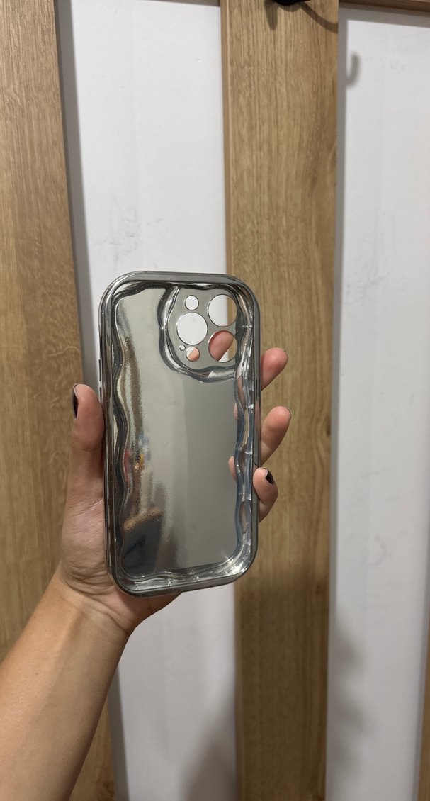 Beyaz Payetli Bohem Telefon Kılıfı - Görsel 2