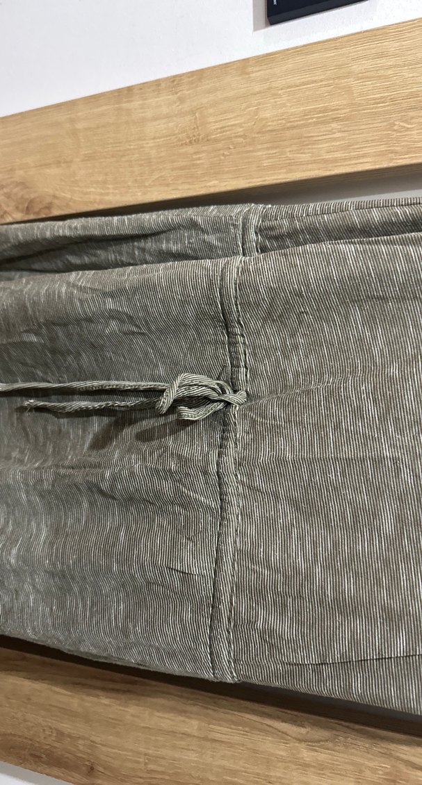 Gaki Keten Midi Askılı Elbise - Görsel 3