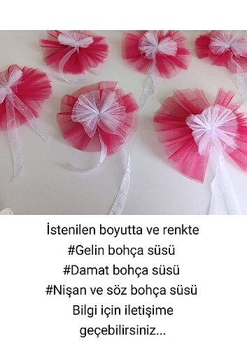 Nişan bohça süsü 