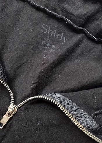 s Beden siyah Renk Siyah Püsküllü Fermuarlı Mini Bluz