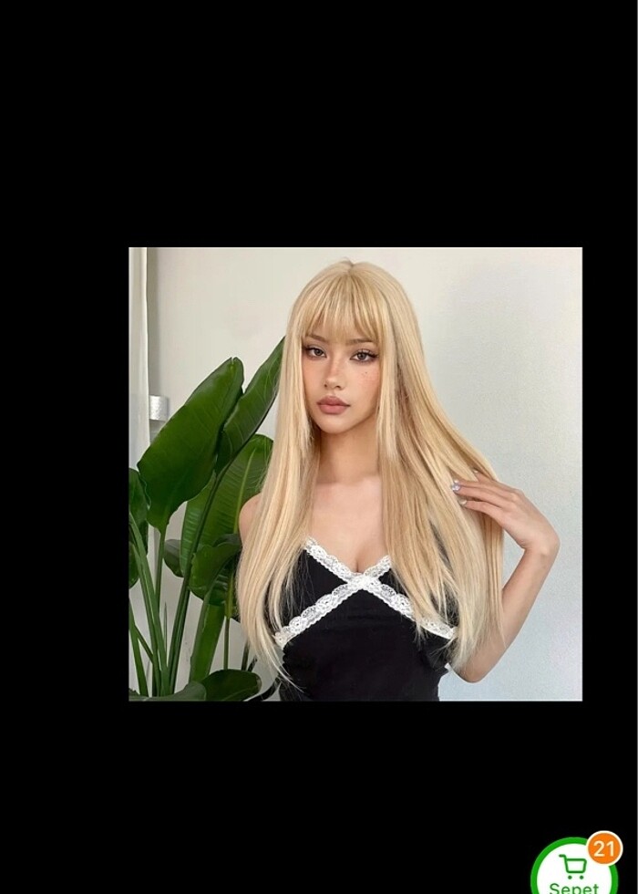 sarı peruk - Görsel 2