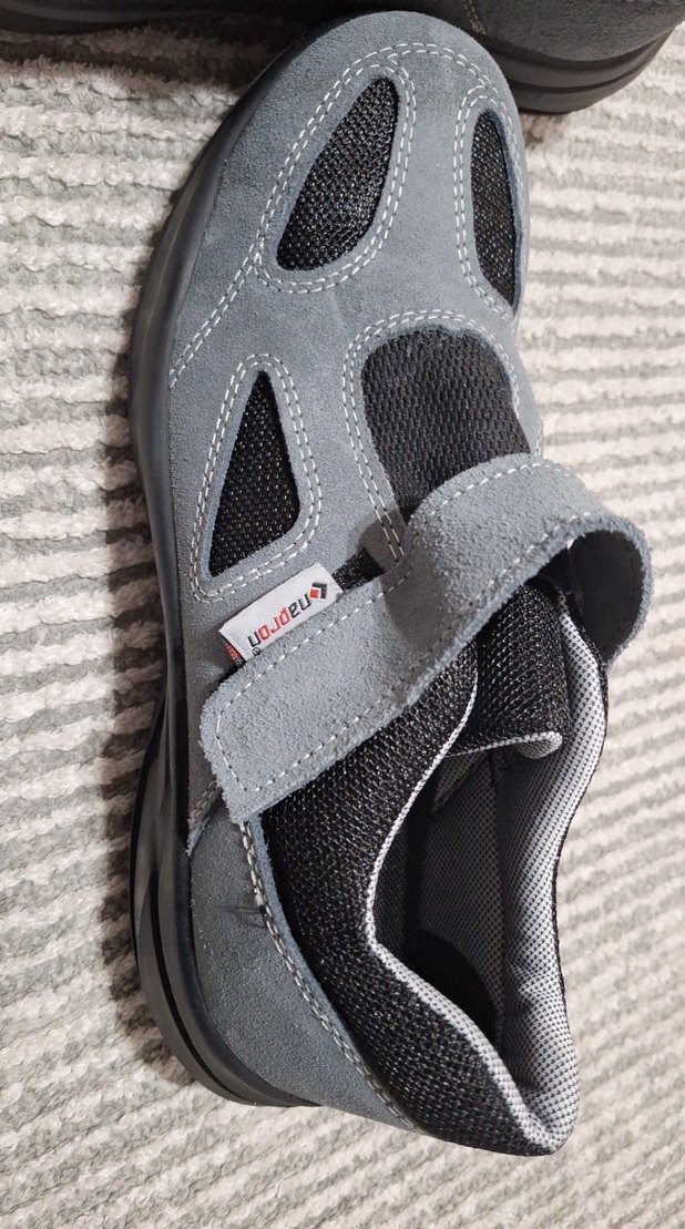 Gri Erkek Çelik burunlu iş ayakkabısı - Görsel 2