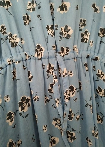 Mavi Bohem Desenli Hamile Bluzu - Görsel 6