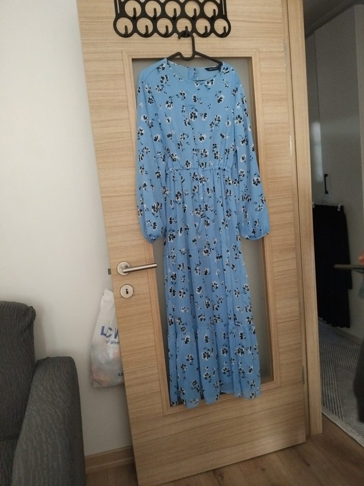 Mavi Bohem Desenli Hamile Bluzu - Görsel 4