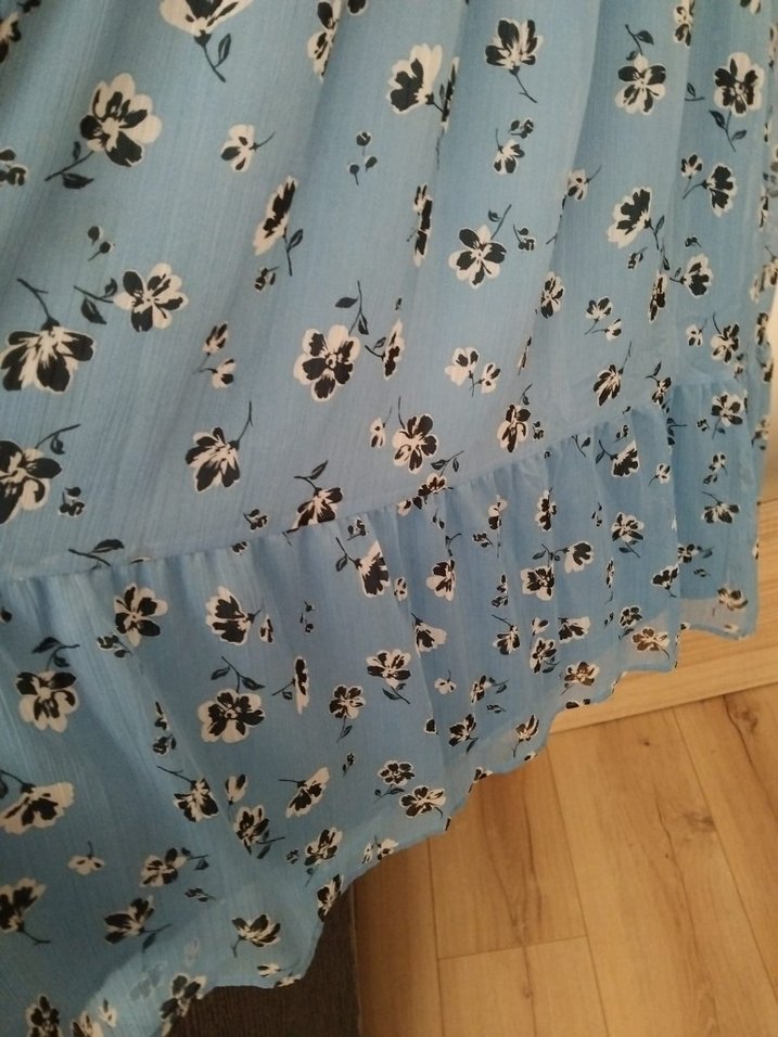 Mavi Bohem Desenli Hamile Bluzu - Görsel 5