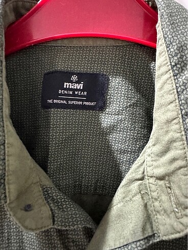 xs Beden haki Renk Mavi jeans gömlek