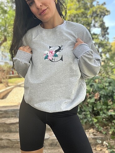 Baş harfe özel sweatshirt