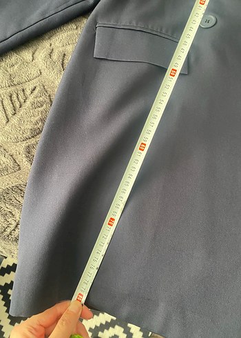 Lacivert Kadın Düğmeli takım - Görsel 5