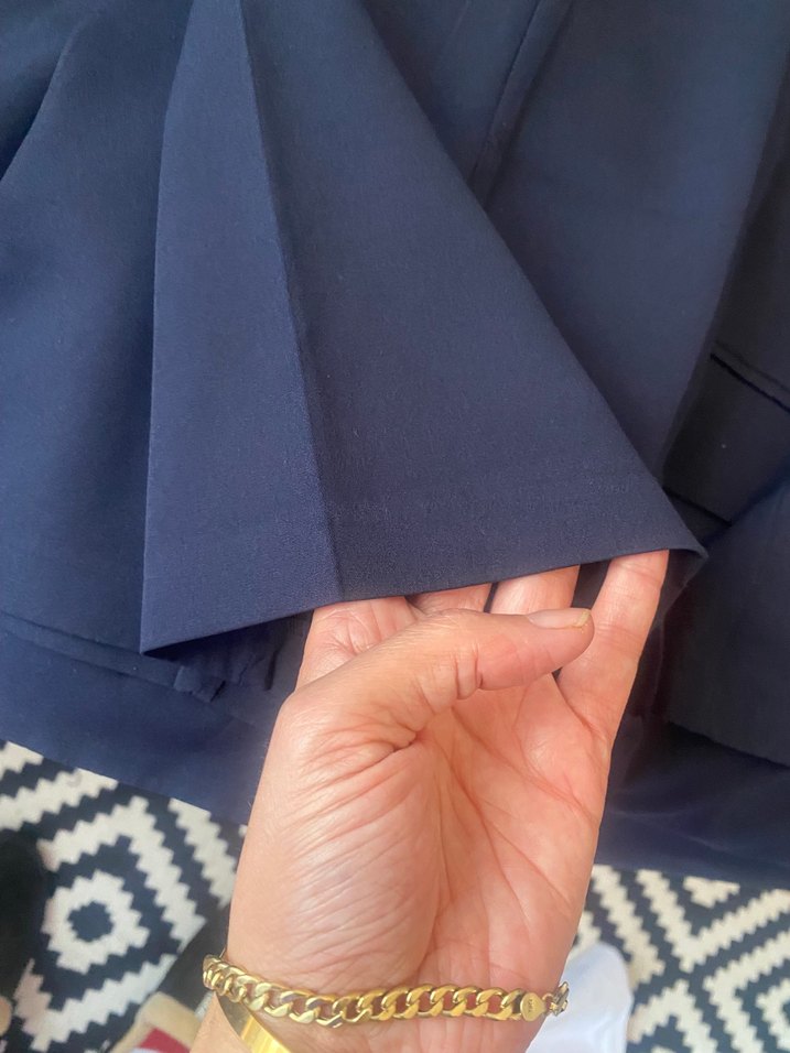 Lacivert Kadın Düğmeli takım - Görsel 4