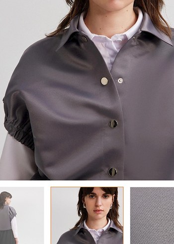 Saten şık Touche yelek - Görsel 2