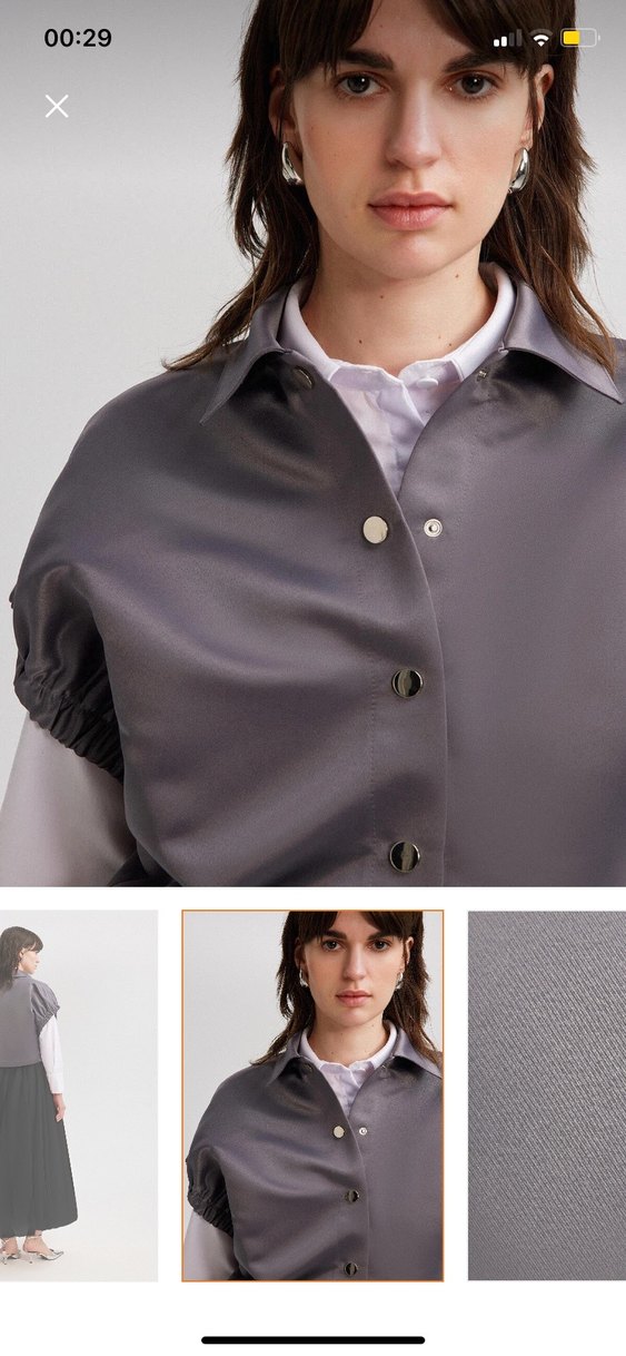 Saten şık Touche yelek - Görsel 2