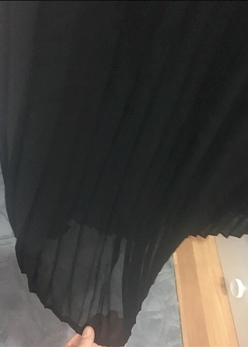 Siyah Pilili midi boy etek - Görsel 3