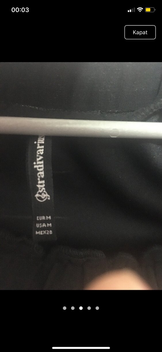 Siyah Pilili midi boy etek - Görsel 2